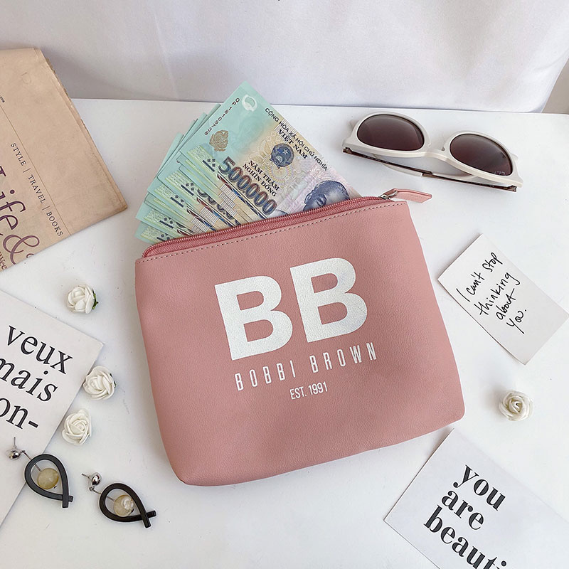 tui-cosmetic-bobbi-brown Túi cosmetic da pu quà tặng thương hiệu in logo theo yêu cầu